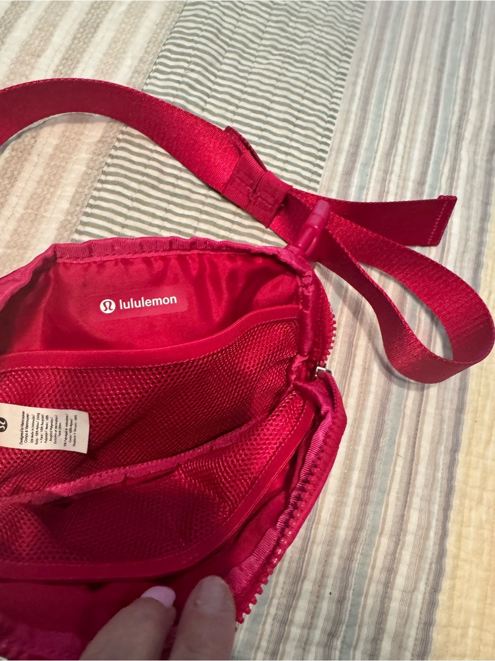 lululemon athletica Bright Pink Crossbody Pouch